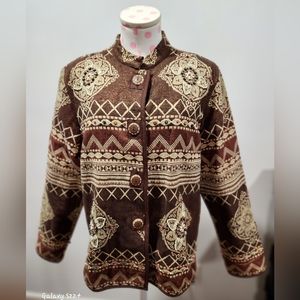 Vintage beaded tapestry jacket